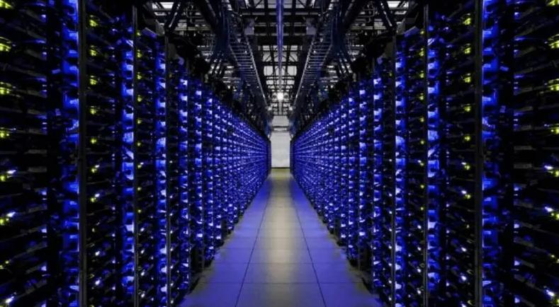 An intricate view of a state-of-the-art ASIC miner, showcasing its robust components and role in cryptocurrency extraction within a Canadian hosting facility