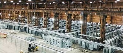 A mining farm showcasing multiple machines
